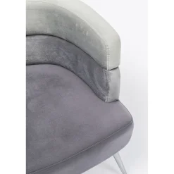 KARE Design Fauteuils Cocktail|Fauteuil Sandwich Gris
