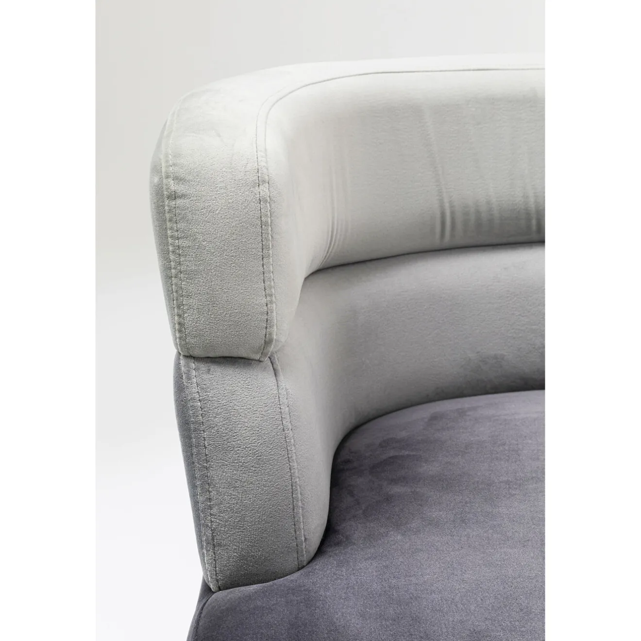 KARE Design Fauteuils Cocktail|Fauteuil Sandwich Gris