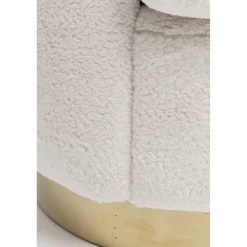 KARE Design Fauteuils Cocktail|Fauteuil Silhouette Fur Blanc