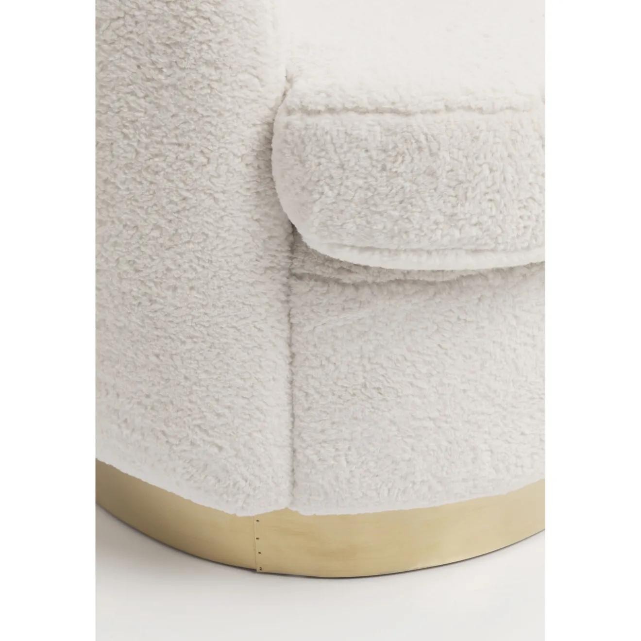 KARE Design Fauteuils Cocktail|Fauteuil Silhouette Fur Blanc