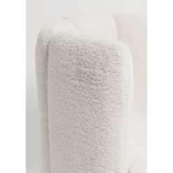 KARE Design Fauteuils Cocktail|Fauteuil Silhouette Fur Blanc