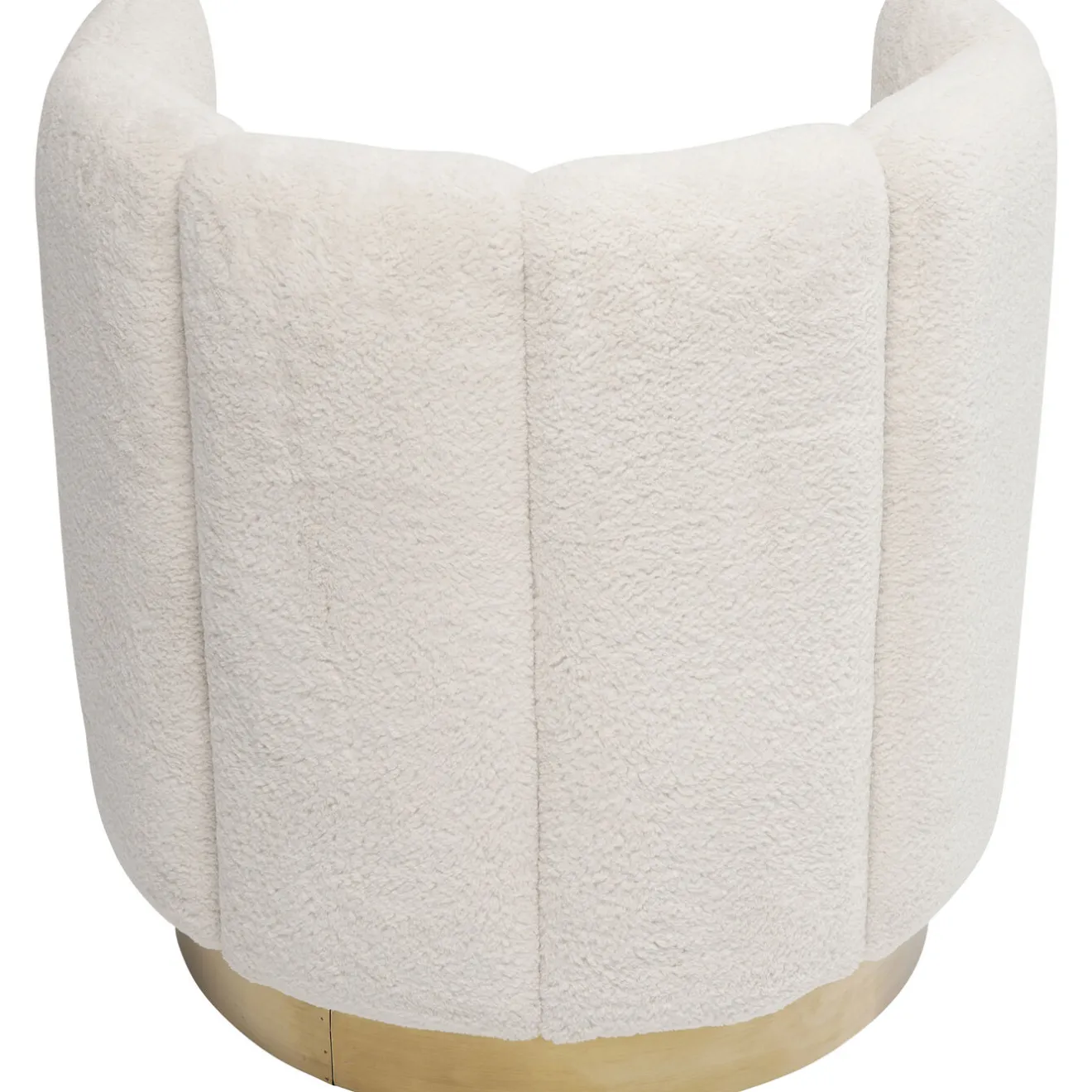 KARE Design Fauteuils Cocktail|Fauteuil Silhouette Fur Blanc