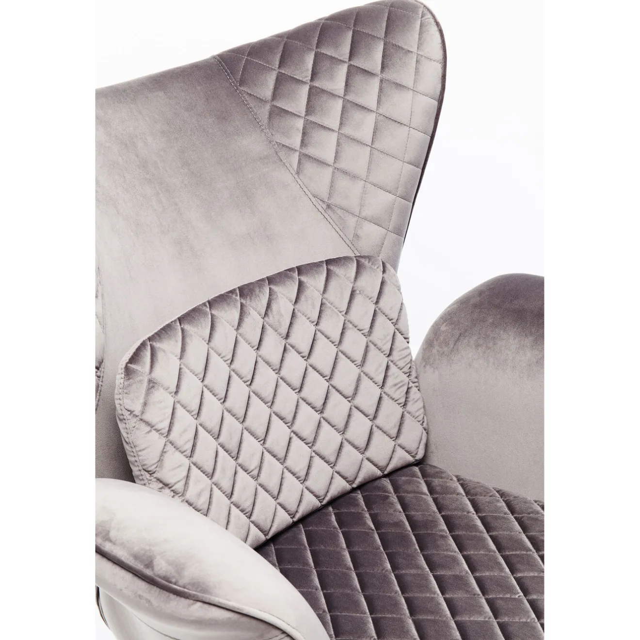 KARE Design Fauteuils À Oreilles|Fauteuil Tudor Velvet Gris-Argente