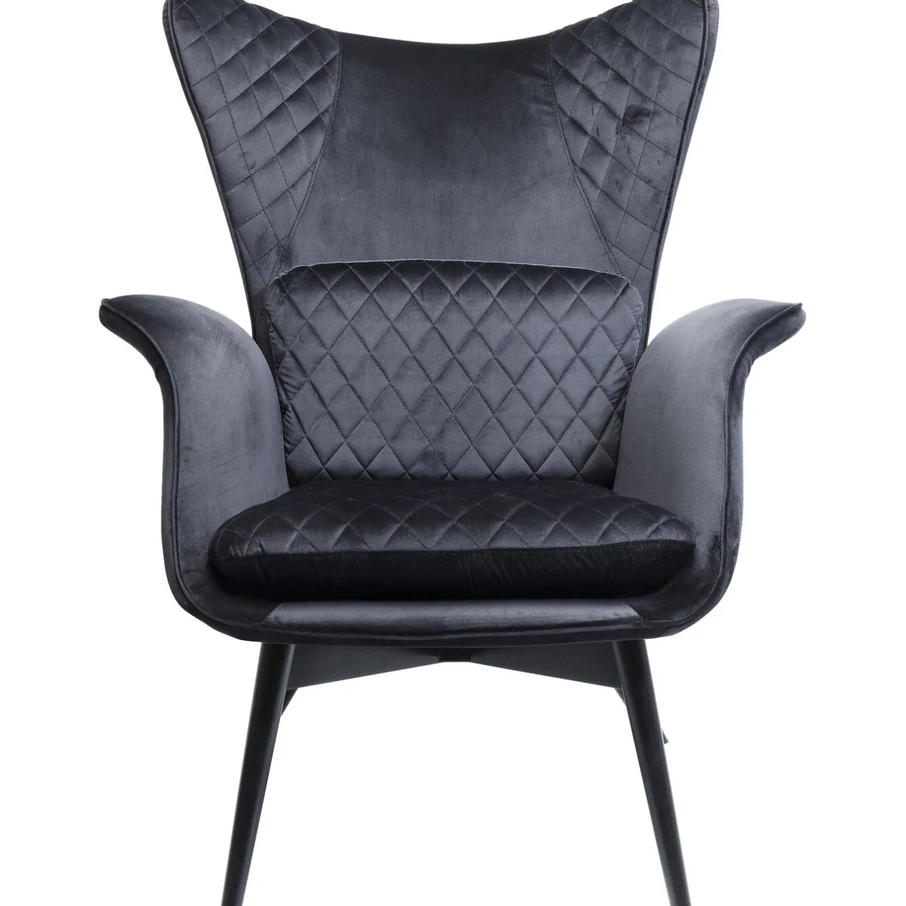 KARE Design Fauteuils À Oreilles|Fauteuil Tudor Velvet Noir