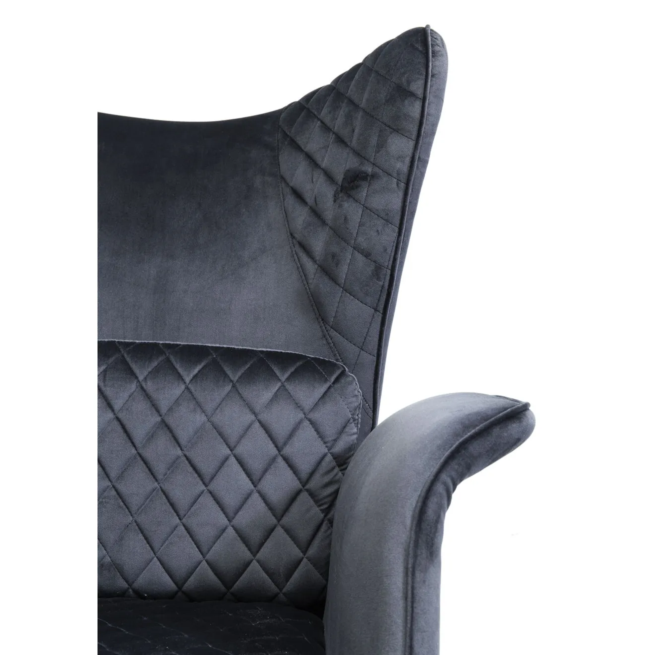 KARE Design Fauteuils À Oreilles|Fauteuil Tudor Velvet Noir