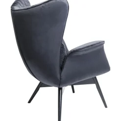 KARE Design Fauteuils À Oreilles|Fauteuil Tudor Velvet Noir