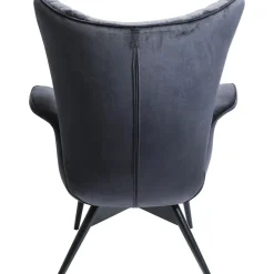 KARE Design Fauteuils À Oreilles|Fauteuil Tudor Velvet Noir