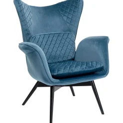 KARE Design Fauteuils À Oreilles|Fauteuil Tudor Velvet Petrol