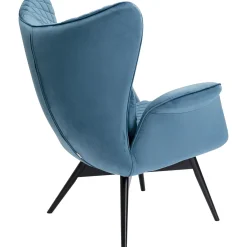 KARE Design Fauteuils À Oreilles|Fauteuil Tudor Velvet Petrol