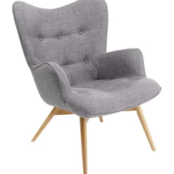 KARE Design Fauteuils À Oreilles|Fauteuil Vicky Gris