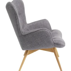 KARE Design Fauteuils À Oreilles|Fauteuil Vicky Gris