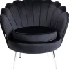 KARE Design Fauteuils Cocktail|Fauteuil Water Lily Chrome Noir