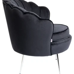 KARE Design Fauteuils Cocktail|Fauteuil Water Lily Chrome Noir