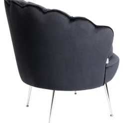 KARE Design Fauteuils Cocktail|Fauteuil Water Lily Chrome Noir
