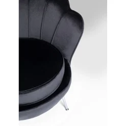 KARE Design Fauteuils Cocktail|Fauteuil Water Lily Chrome Noir