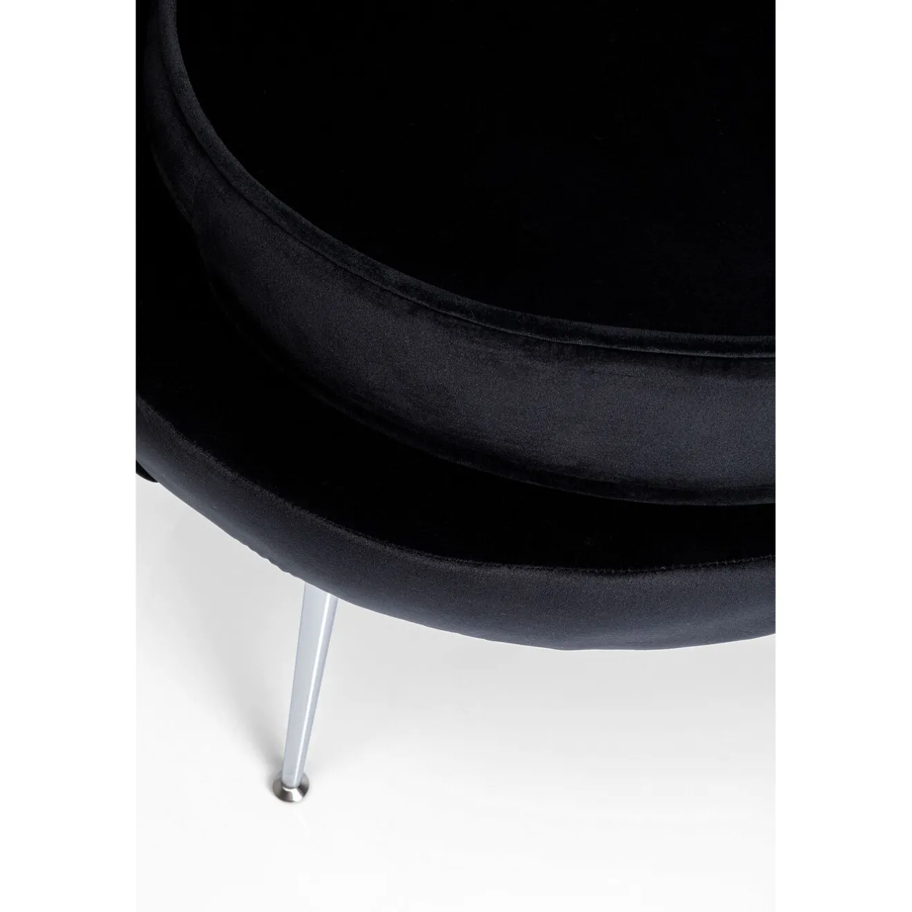 KARE Design Fauteuils Cocktail|Fauteuil Water Lily Chrome Noir