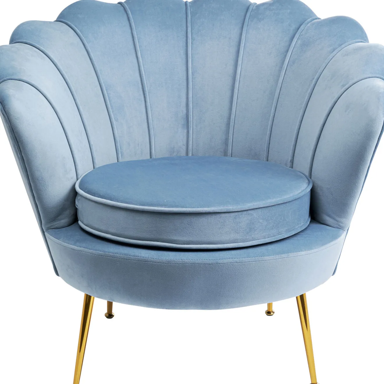KARE Design Fauteuils Cocktail|Fauteuil Water Lily Dore Aqua