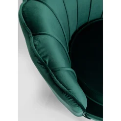 KARE Design Fauteuils Cocktail|Fauteuil Water Lily Noir Vert Fonce