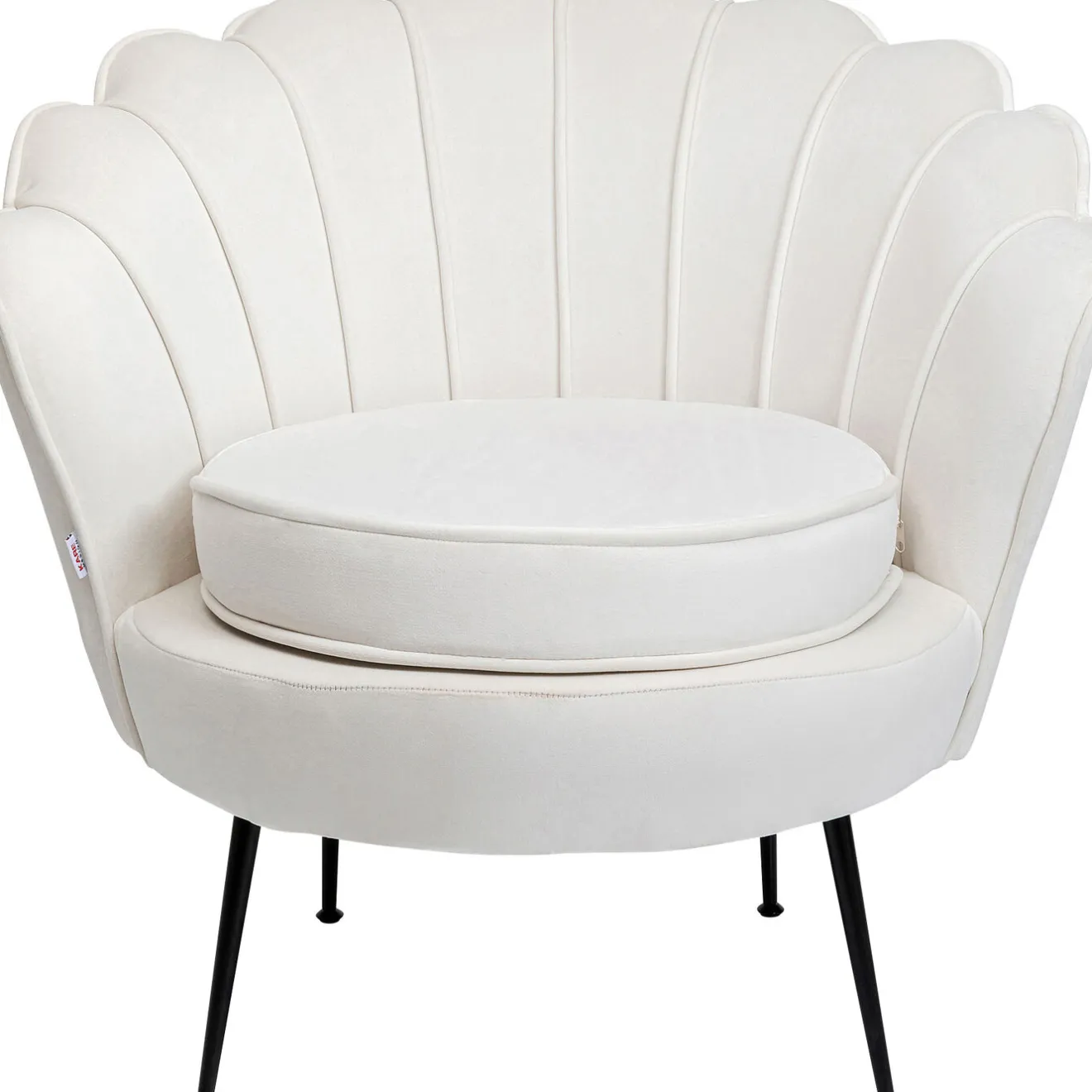 KARE Design Fauteuils Cocktail|Fauteuil Water Lily Noir Beige