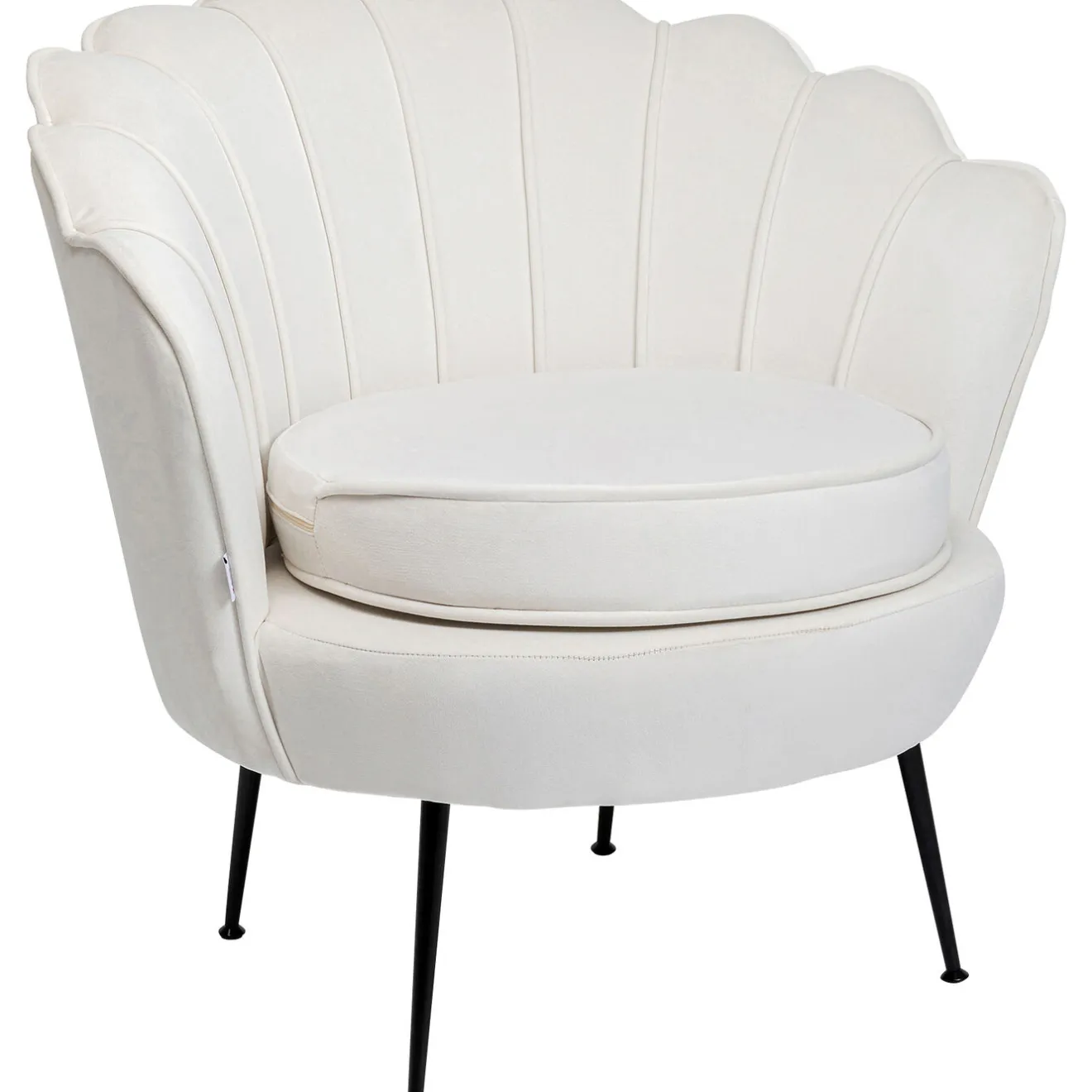 KARE Design Fauteuils Cocktail|Fauteuil Water Lily Noir Beige