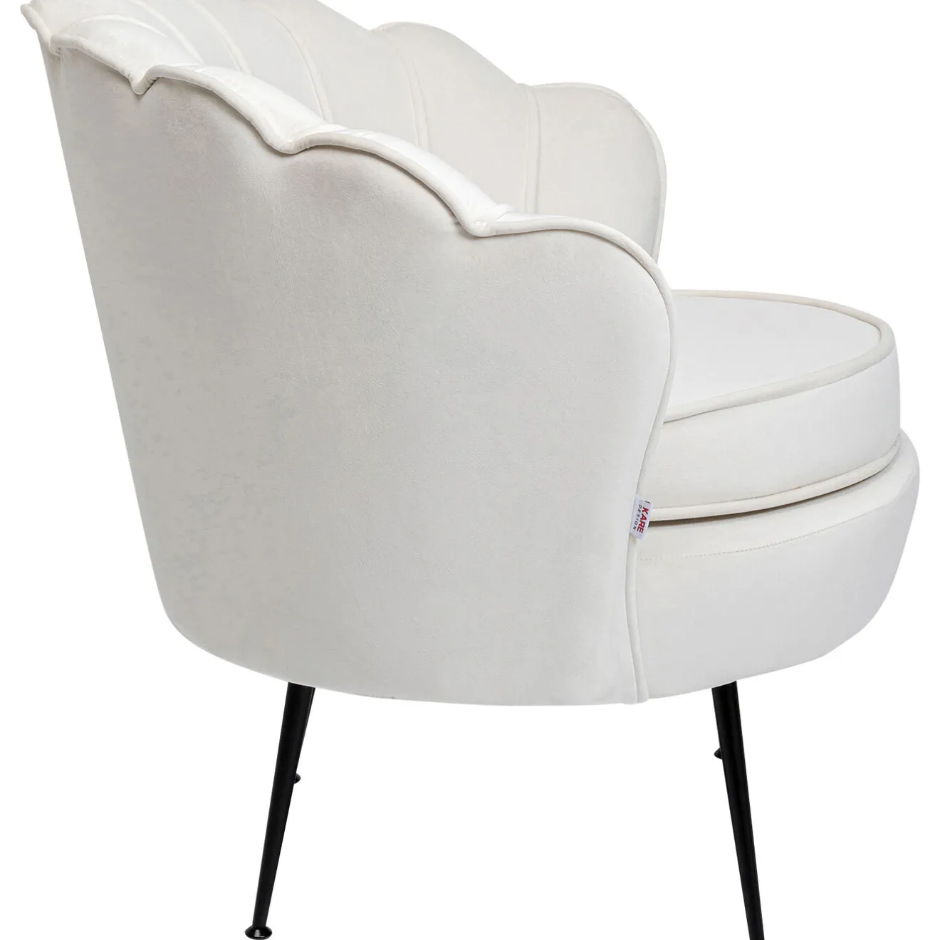 KARE Design Fauteuils Cocktail|Fauteuil Water Lily Noir Beige