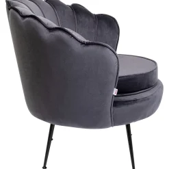 KARE Design Fauteuils Cocktail|Fauteuil Water Lily Noir Gris