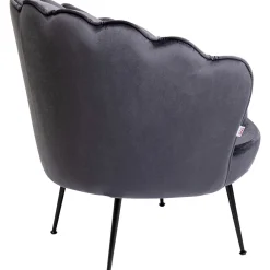KARE Design Fauteuils Cocktail|Fauteuil Water Lily Noir Gris