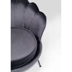 KARE Design Fauteuils Cocktail|Fauteuil Water Lily Noir Gris