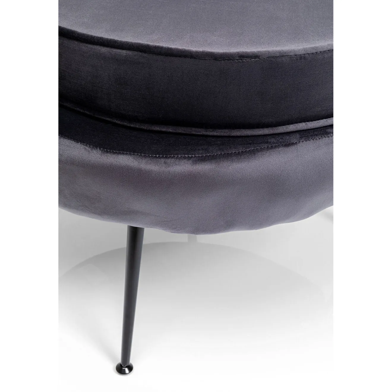 KARE Design Fauteuils Cocktail|Fauteuil Water Lily Noir Gris
