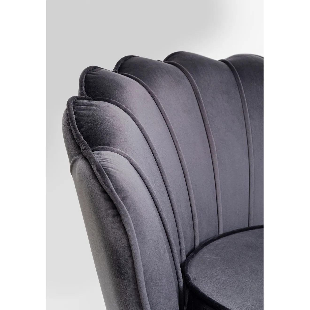 KARE Design Fauteuils Cocktail|Fauteuil Water Lily Noir Gris