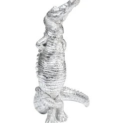 KARE Design Figurines Décoratives|Figurine Déco Alligator Argente 39Cm