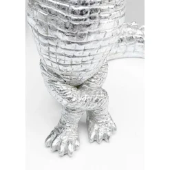 KARE Design Figurines Décoratives|Figurine Déco Alligator Argente 39Cm