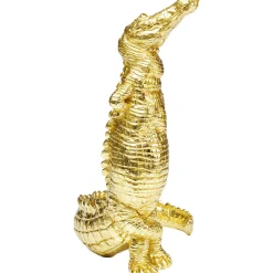 KARE Design Figurines Décoratives|Figurine Déco Alligator Dore 39Cm