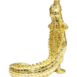 KARE Design Figurines Décoratives|Figurine Déco Alligator Dore 39Cm