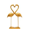 KARE Design Figurines Décoratives|Figurine Déco Flamingo Love Dore 63Cm