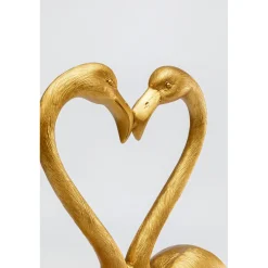 KARE Design Figurines Décoratives|Figurine Déco Flamingo Love Dore 63Cm