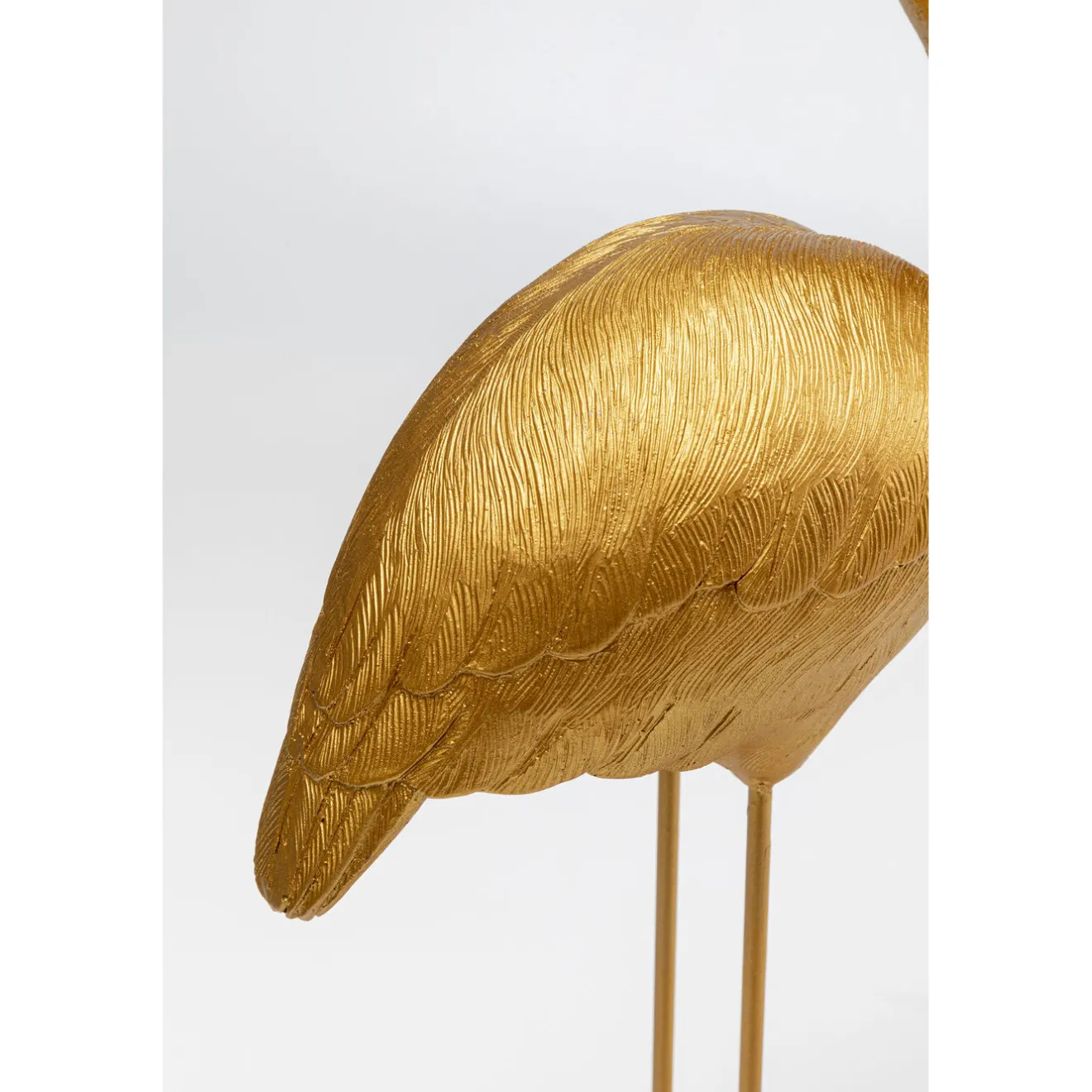 KARE Design Figurines Décoratives|Figurine Déco Flamingo Love Dore 63Cm