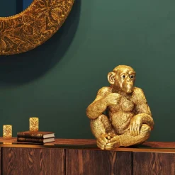 KARE Design Figurines Décoratives|Figurine Décorative Baby Ape Dore 53Cm