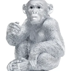 KARE Design Figurines Décoratives|Figurine Décorative Baby Ape Argente 53Cm