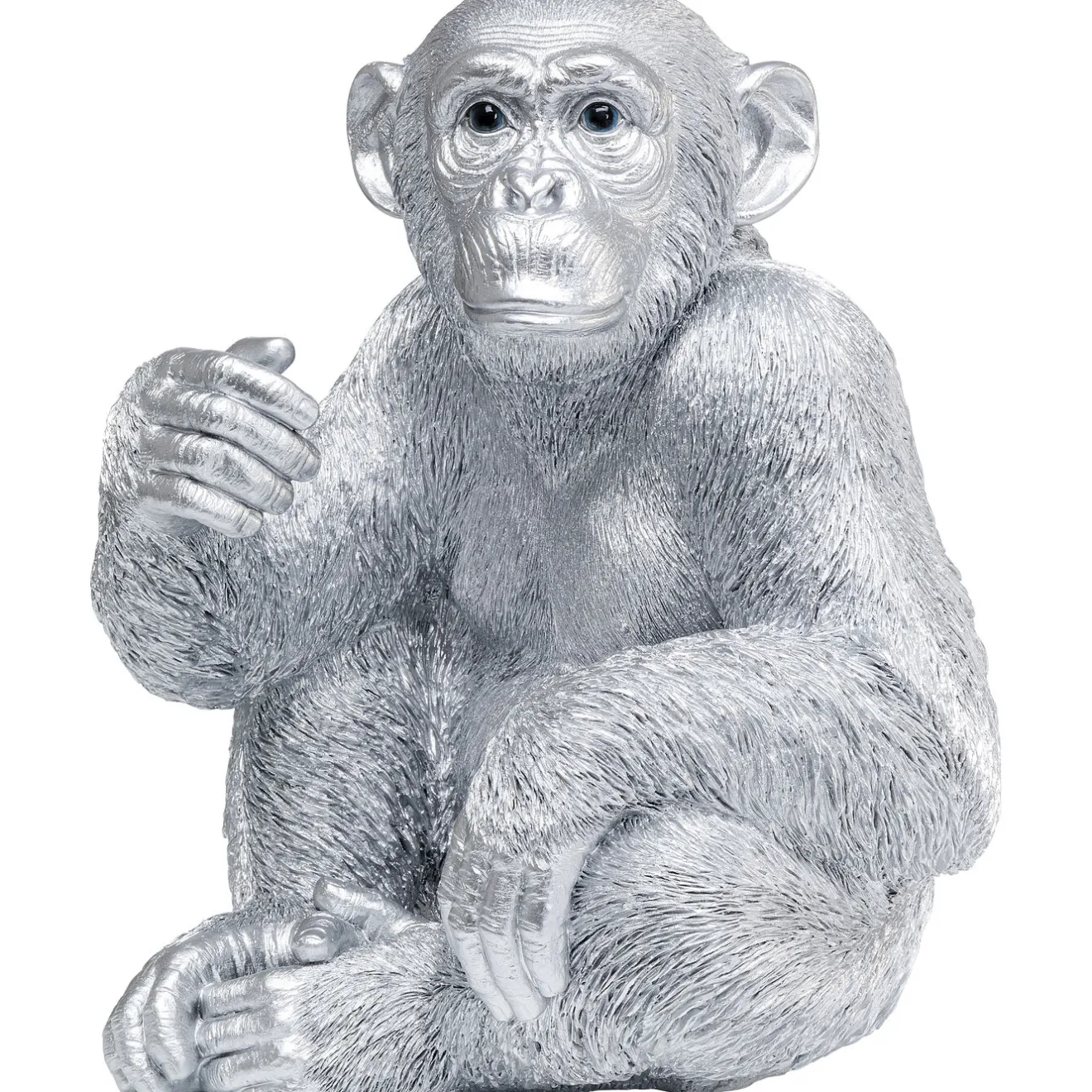 KARE Design Figurines Décoratives|Figurine Décorative Baby Ape Argente 53Cm