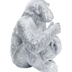 KARE Design Figurines Décoratives|Figurine Décorative Baby Ape Argente 53Cm