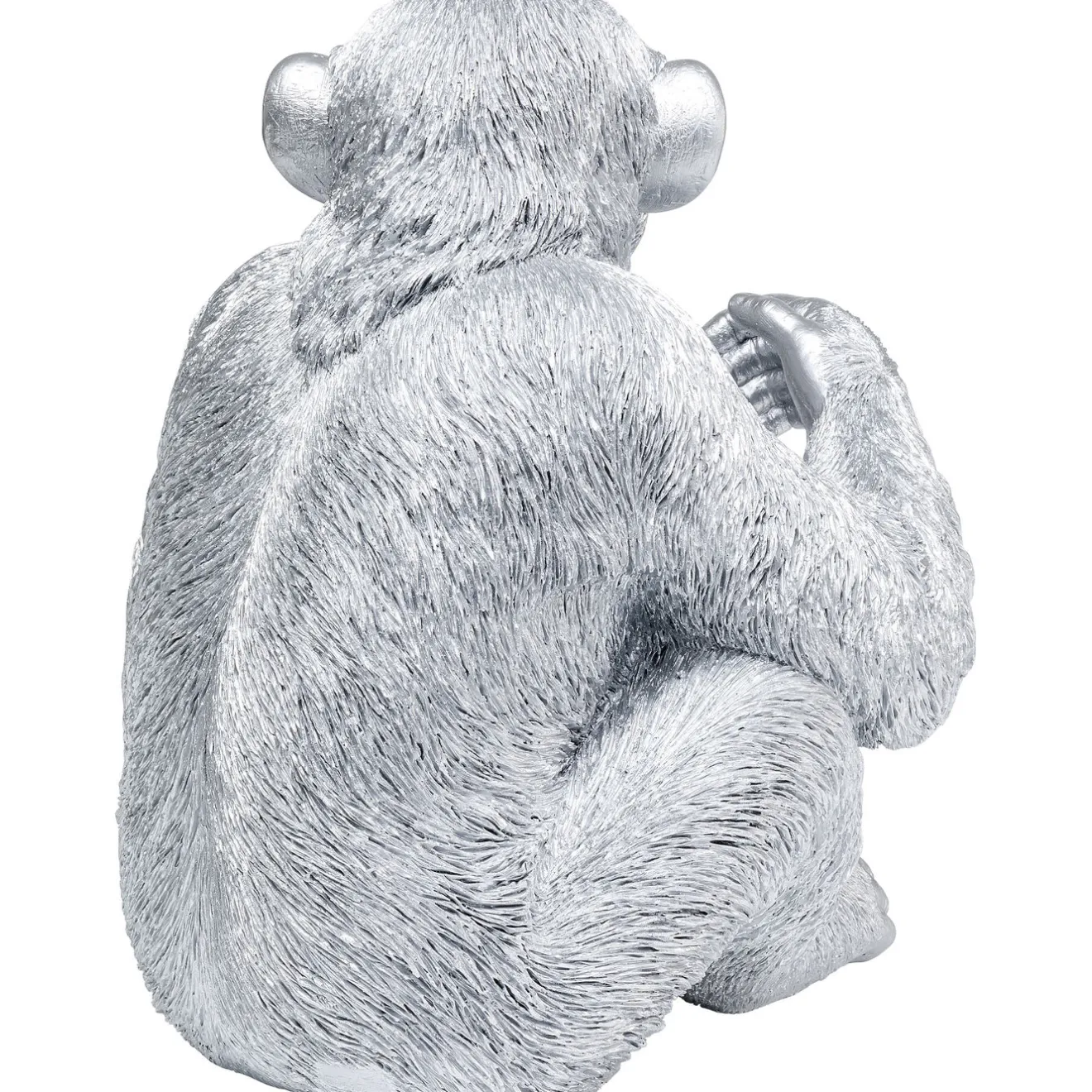KARE Design Figurines Décoratives|Figurine Décorative Baby Ape Argente 53Cm