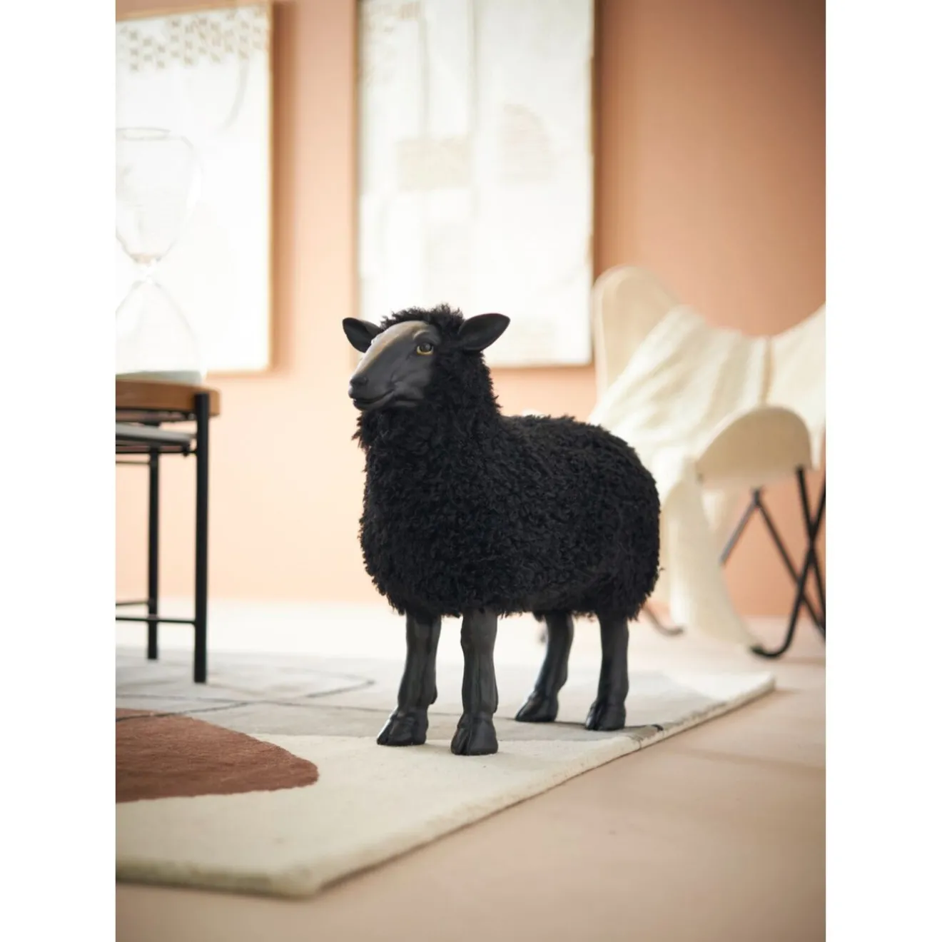 KARE Design Figurines Décoratives|Figurine Décorative Bathilde Noir 48Cm