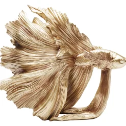 KARE Design Figurines Décoratives|Figurine Décorative Betta Fish Dore Petit
