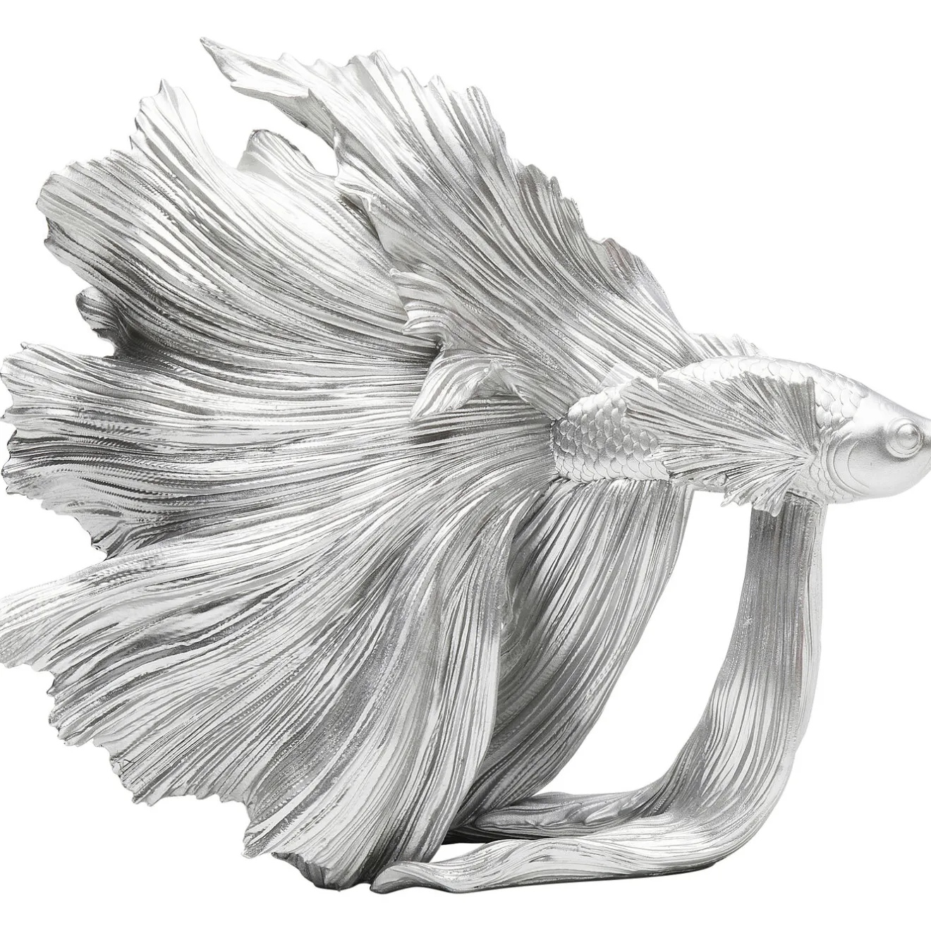 KARE Design Figurines Décoratives|Figurine Décorative Betta Fish Argente Petit