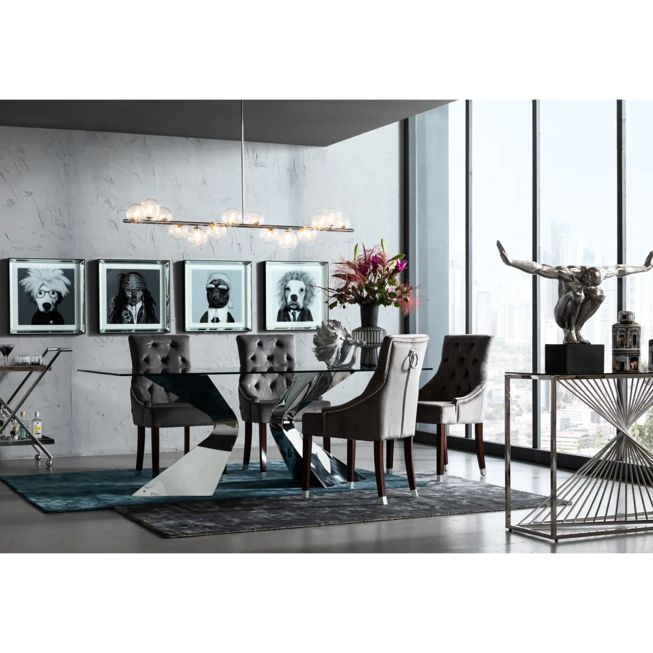 KARE Design Figurines Décoratives|Figurine Décorative Betta Fish Argente Petit