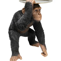KARE Design Figurines Décoratives|Figurine Décorative Butler Playing Chimp Noir 52Cm
