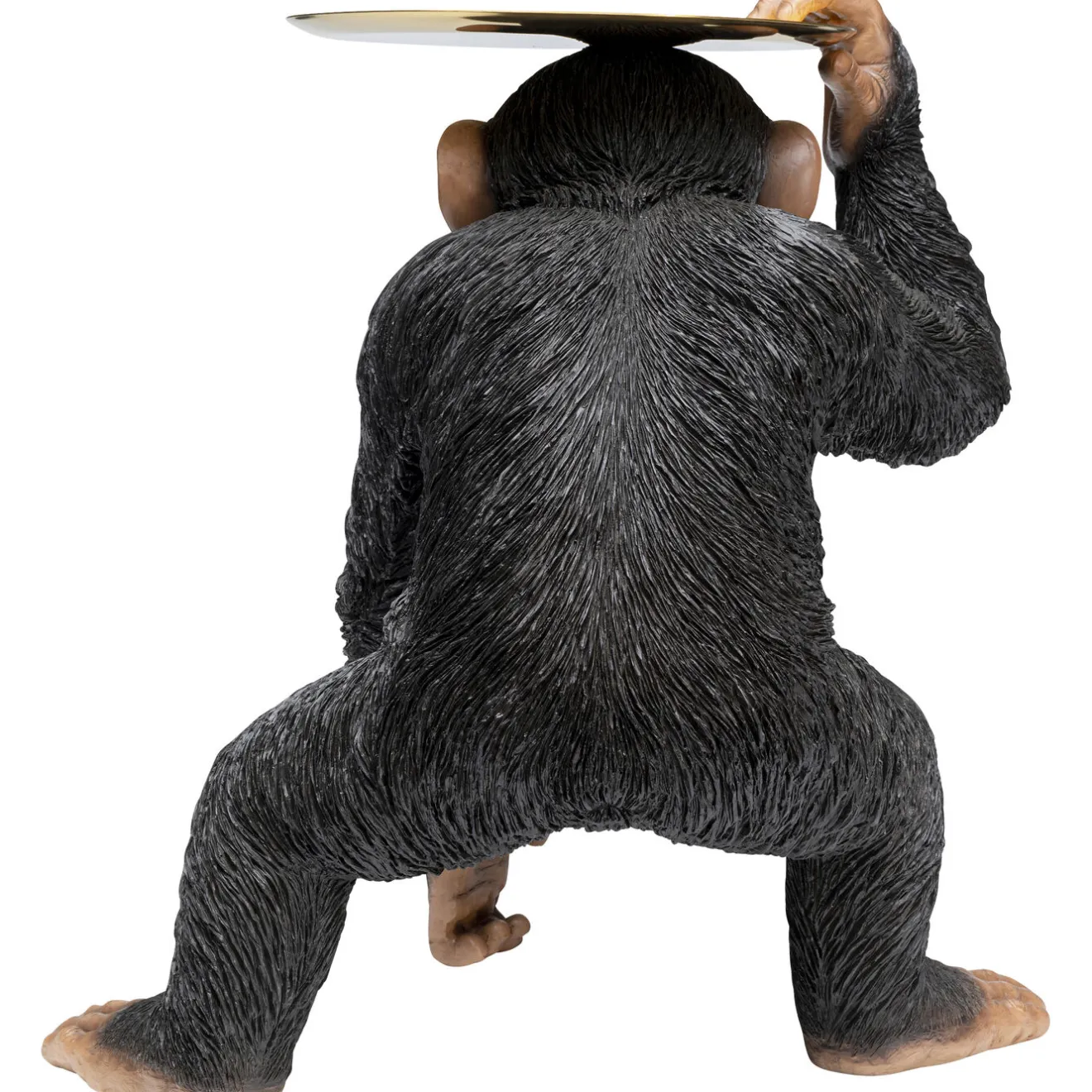 KARE Design Figurines Décoratives|Figurine Décorative Butler Playing Chimp Noir 52Cm