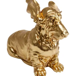 KARE Design Figurines Décoratives|Figurine Décorative Coiffed Dog Dore 52Cm