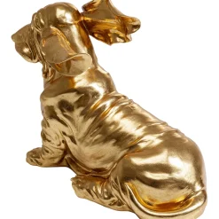 KARE Design Figurines Décoratives|Figurine Décorative Coiffed Dog Dore 52Cm